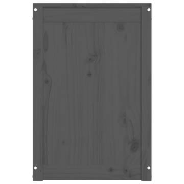 Laundry Box Grey 44x44x66 cm - Solid Wood Pine | HipoMarket