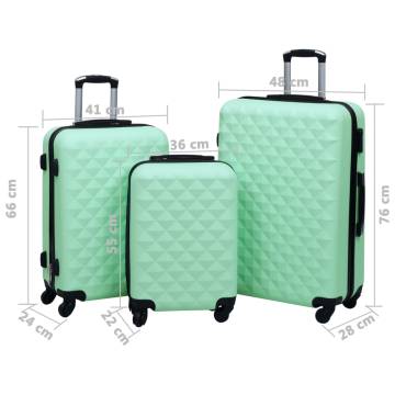 Hardcase Trolley Set 3 pcs Mint ABS - Stylish & Durable