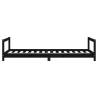 Kids Bed Frame Black 90x190 cm - Solid Wood Pine | HipoMarket