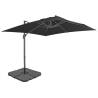 Outdoor Umbrella with Portable Base Anthracite Colour anthracite Size 3 x 3 m Quantity in Package 1 