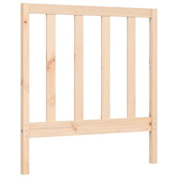 Solid Wood Bed Frame with Headboard 100x200 cm | HipoMarket