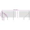 Wire Mesh Fence with Spike Anchors Anthracite 1.1x25 m