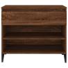 Elegant Brown Oak Shoe Cabinet - Ample Storage & Stylish Design