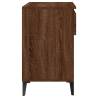 Elegant Brown Oak Shoe Cabinet - Ample Storage & Stylish Design