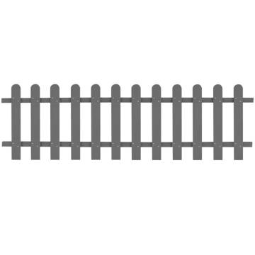 Picket Fence WPC 200x60 cm - Rustic Garden Barrier