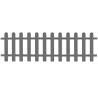 Picket Fence WPC 200x60 cm Colour grey Size 60 cm Quantity in Package 1 