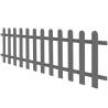 Picket Fence WPC 200x60 cm - Rustic Garden Barrier