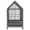 Dog Cage with Wheels and Roof - Steel 92x62x106 cm