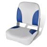 Boat Seat Foldable Backrest With Blue-white Pillow 41x36x48cm Colour blue and white Quantity in Package 1 Model without swivel & pedestal 