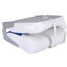 Foldable Boat Seat with Backrest & Blue-White Pillow | HipoMarket