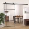 Sliding Door ESG Glass & Aluminium 102.5x205 cm - Black