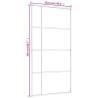 Sliding Door ESG Glass & Aluminium 102.5x205 cm - Black