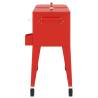 Red Cooler Cart with Wheels - 80 Quart Capacity, Perfect for Events