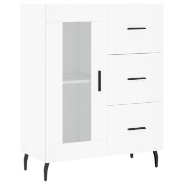 Stylish Highboard White 69.5x34x180 cm | Durable Storage