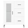 Stylish Highboard White 69.5x34x180 cm | Durable Storage