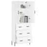 Stylish Highboard White 69.5x34x180 cm - Hipomarket