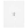 Stylish Highboard White 69.5x34x180 cm - Hipomarket