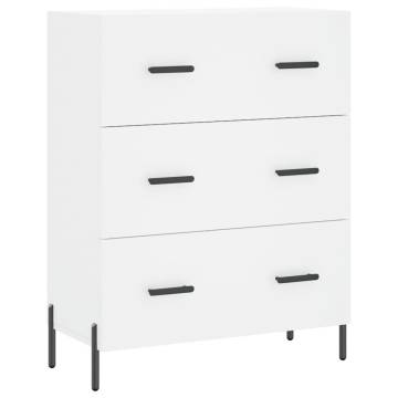 Stylish Highboard White 69.5x34x180 cm - Hipomarket