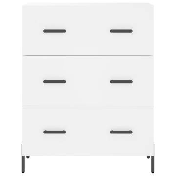 Stylish Highboard White 69.5x34x180 cm - Hipomarket