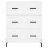 Stylish Highboard White 69.5x34x180 cm - Hipomarket