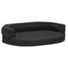 Ergonomic Dog Bed Mattress 75x53 cm - Linen Look Black