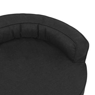 Ergonomic Dog Bed Mattress 75x53 cm - Linen Look Black