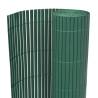 Double-Sided Garden Fence PVC 90x500 cm Green Colour green Size 90 x 500 cm Quantity in Package 1 