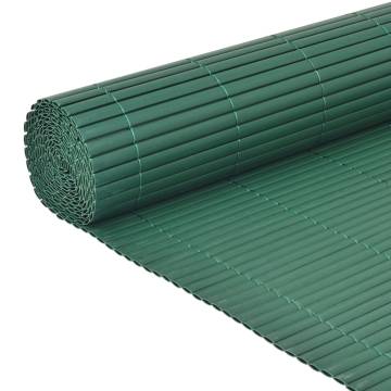 Double-Sided Garden Fence PVC 90x500 cm Green | HipoMarket