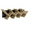 FMD Hanging Geometric Bookshelf - Oak & Black | Hipomarket