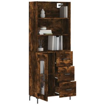 Highboard Smoked Oak 69.5x34x180 cm - Stylish Storage Solution