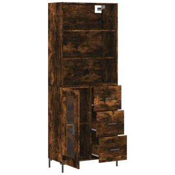 Highboard Smoked Oak 69.5x34x180 cm - Stylish Storage Solution