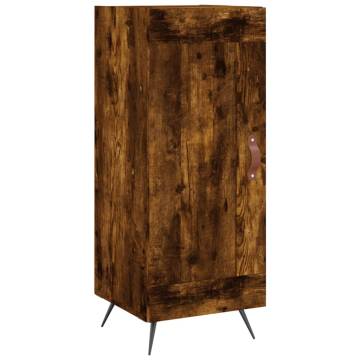 Stylish Highboard in Smoked Oak | 34.5x34x180 cm