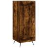 Stylish Highboard in Smoked Oak | 34.5x34x180 cm