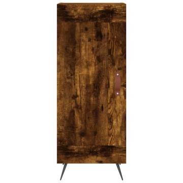 Stylish Highboard in Smoked Oak | 34.5x34x180 cm