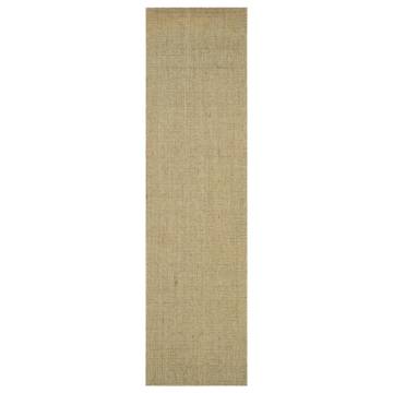 Natural Sisal Rug 66x250 cm Green | Durable & Stylish