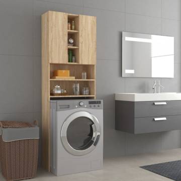 Washing Machine Cabinet Sonoma Oak - Elegant Storage Solution