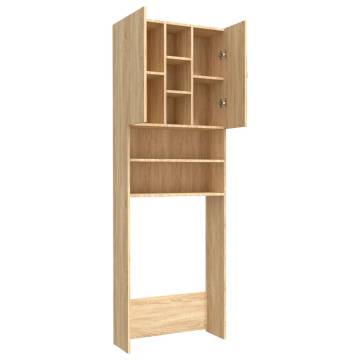 Washing Machine Cabinet Sonoma Oak - Elegant Storage Solution