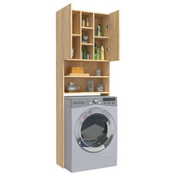 Washing Machine Cabinet Sonoma Oak - Elegant Storage Solution