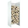 Firewood Rack White 40x35x100 cm Tempered Glass Colour white Size 40 x 35 x 100 cm 