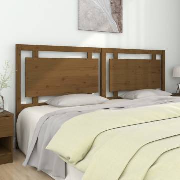 Honey Brown Pine Bed Headboard | Rustic Style | HipoMarket