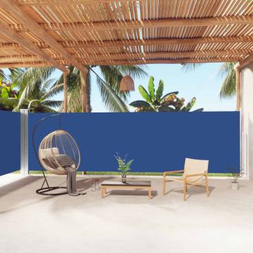 Retractable Side Awning Blue 180x1000 cm - Hipo Market