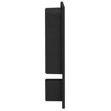 Shower Niche with 2 Compartments - Matt Black 41x51x10 cm