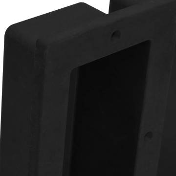 Shower Niche with 2 Compartments - Matt Black 41x51x10 cm