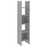 Modern Book Cabinet - Concrete Grey 40x35x180 cm | HipoMarket