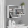 Wall Shelf High Gloss White 104x20x58.5 cm Engineered Wood Colour high gloss white Quantity in Package 1 Number of Pieces 