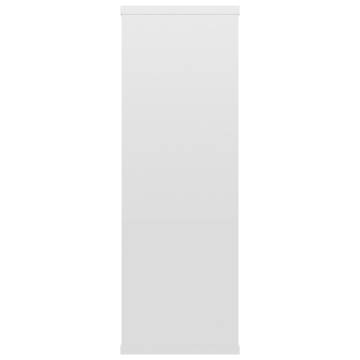 High Gloss White Wall Shelf - 104x20x58.5 cm | Hipo Market