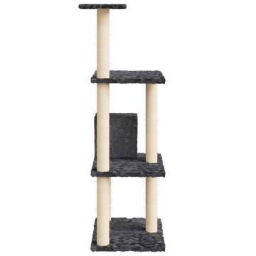 Cat Tree with Sisal Scratching Posts - Dark Grey 119 cm