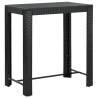 Garden Bar Table Black 100x60.5x110.5 cm Poly Rattan Colour black Size 100 x 60.5 x 110.5 cm Quantity in Package 1 