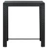 Stylish Black Garden Bar Table - 100x60.5 cm Poly Rattan