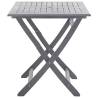 Folding Garden Table 120x70 cm - Solid Acacia Wood